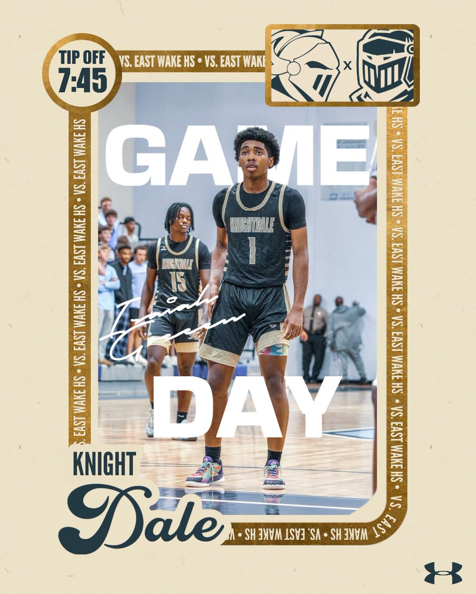 KHSMBB's tweet image. Game Day! Rival Week!

🆚 East Wake High School
🗓️ Tuesday, December 3rd
📍 Knightdale High School 
⏰ JV 5:00pm | Varsity 7:45pm