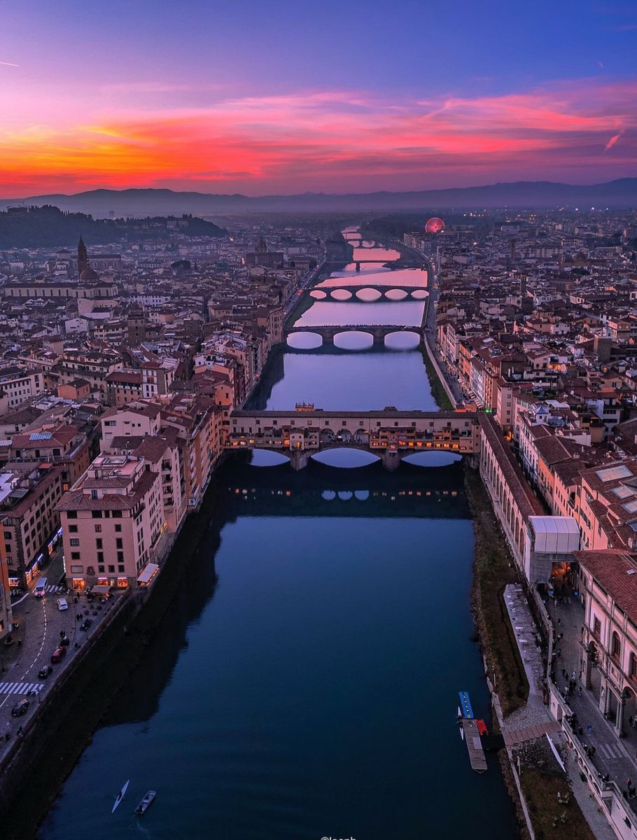Florence unfolds like a Renaissance love letter, the Arno river threading stories through her heart ✨ #Firenze