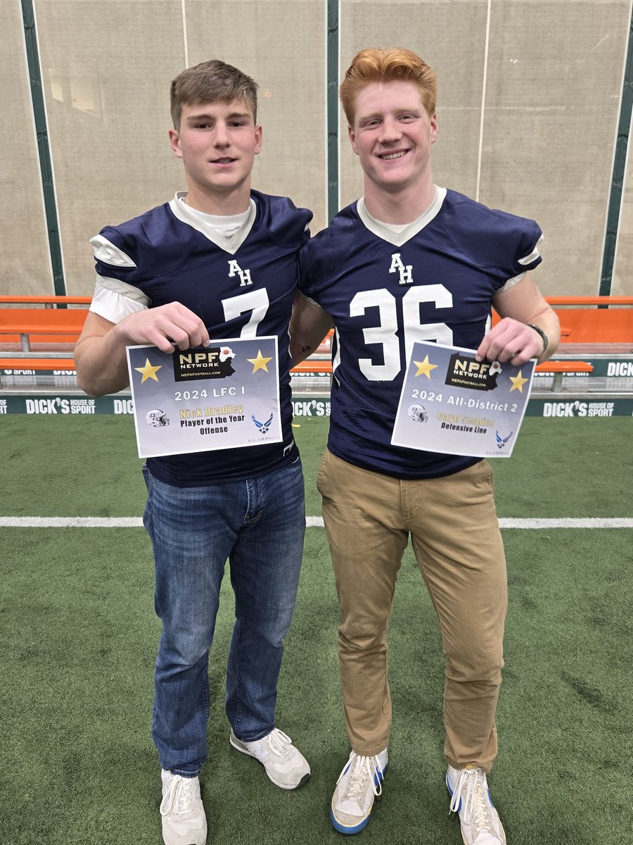 HONORED to be named First Team Defense in Lackawanna Fooball Conference Division 1!  
<a href="/Shawn_Theodore4/">Shawn Theodore</a> <a href="/nb8_nick/">Nick Bradley</a> <a href="/sbrower111006/">Shane Brower</a>
