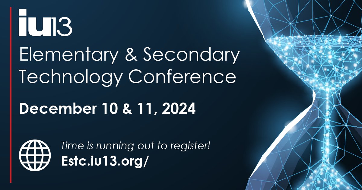 IU13EdTech's tweet photo. Educators! ⏰ Today is the LAST DAY to register for the Elementary & Secondary Tech Conference! Don’t miss out on this exciting educator event filled with inspiration and collaboration.
Learn more and register:
https://t.co/DWYvAW1q2G.
#iu13EdTech https://t.co/gBubxtSiR5
