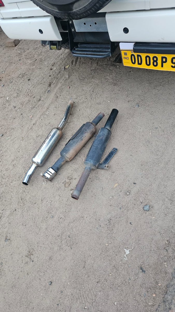 KalahandiRto's tweet photo. Removal  of exhaust  pipes from Enfield  motorcycles that causes loud noises.e challan  are issued https://t.co/7RMQaRdM1S