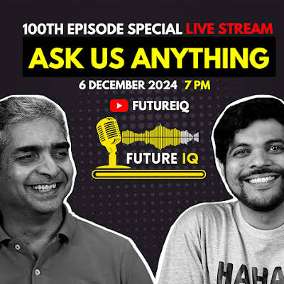 NGKabra's tweet image. Last March, I and @shrikant started a YouTube channel with the help of @annkur and @jimkarter. It now has 42k+ subscribers. And this week we celebrate the 100th episode by doing a Q&amp;amp;A session live on YouTube, at 7pm on Friday (6 Dec). Please join. (Link &amp;amp; details in next tweet)