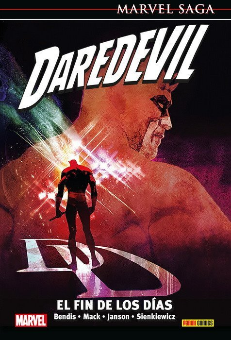 TomosyGrapas's tweet photo. Ya para ir terminando, un breve comentario sobre el tomo 25 del Saga llamado EL FIN DE LOS DIAS

Esto es una especie de WHAT IF del futuro de Marvel, donde Daredevil muere a manos de Bullseye. 

Con reminiscencia de Ciudadano Kane, antes de morir Daredevil dice una palabra, y tenemos una investigación de Ben Ulrich para descubrir que significa.

Un ejercicio curioso, pero tampoco tiene mucho que ver con su serie regular.

Estaría bien como un Must Have @PaniniComicsEsp (Guiño, guiño)