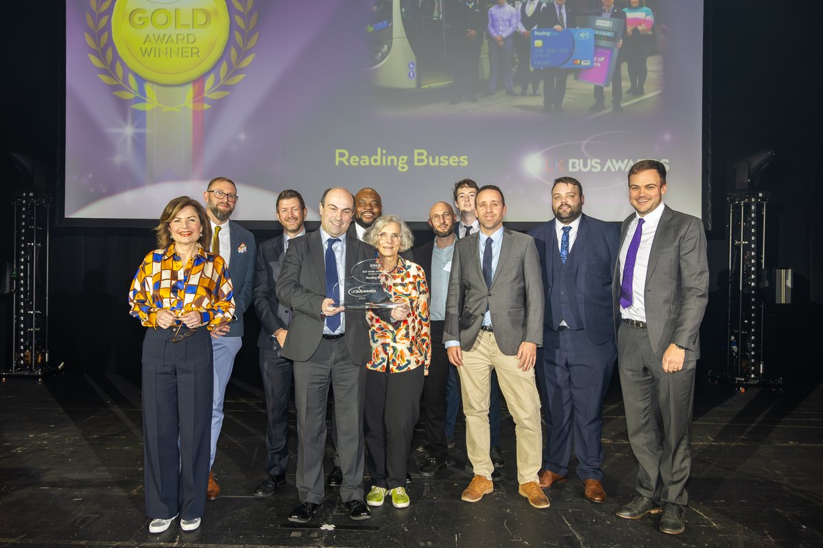 A hearty congratulations to Reading Buses, the Gold Award winner for Top Shire Operator sponsored by Ticketer! 🌳🚌 Like and share to spread the word! 🏆🌟 #MadeIt #BusWinners24 #ShireOperatorExcellence