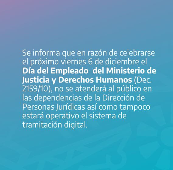 Dirección Provincial de Personas Jurídicas tweet media