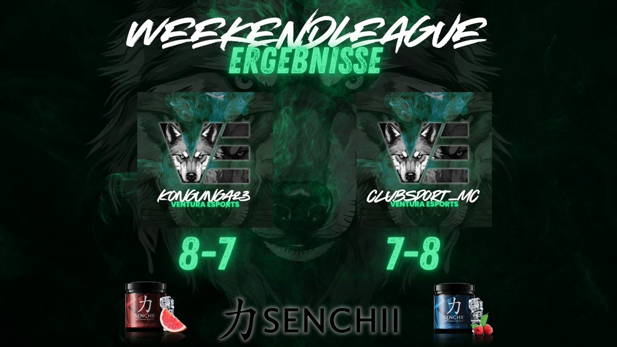 Hallo Zusammen🐺
Das sind die Aktuellen WL Ergebnisse von unseren Jungs weiter geht's 🔥