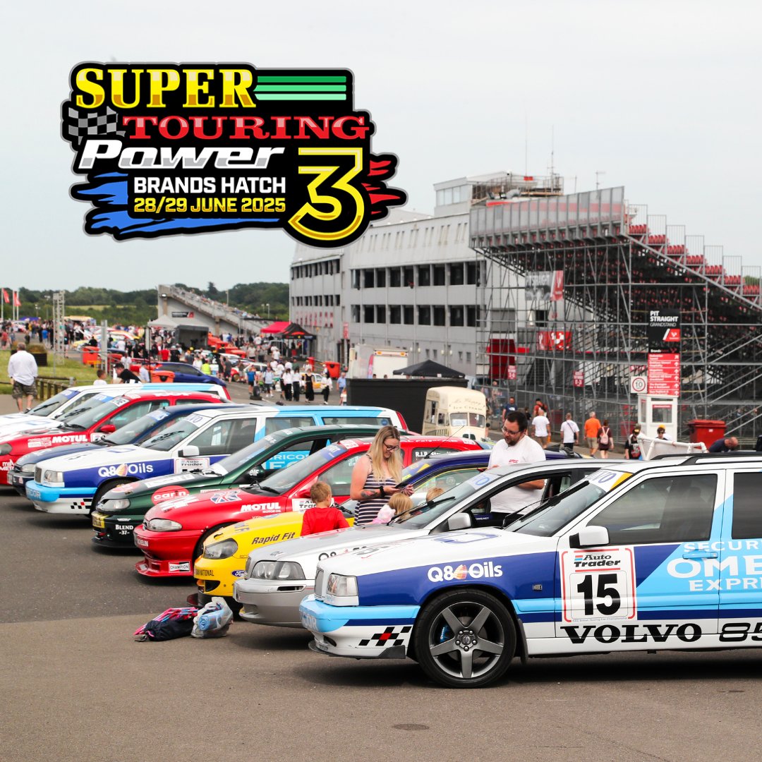 Brands_Hatch's tweet photo. Own a retro saloon or estate which you fancy bringing out for Super Touring Power 3 at Brands Hatch next summer? 👀

Display car applications are open now 👇

🔗 https://t.co/vKUT8YzvyF https://t.co/LEZk7xdiCY