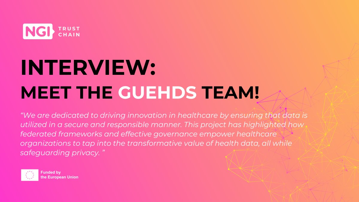 TrustChain (@ngi_trustchain) on Twitter photo 💬 Learn more about how GUEHDS is leading the way in secure, transparent, and privacy-focused health data access.
👉 trustchain.ngi.eu/interview-meet…
<a href="/EURODYN_Careers/">EUROPEAN DYNAMICS</a> <a href="/F6S_Gov/">F6S Innovation</a> <a href="/STEconAUEB/">AUEB - STEcon Group</a> <a href="/cibervoluntario/">Cibervoluntarios</a> <a href="/Alastria_/">Alastria Blockchain Ecosystem</a> <a href="/timelex_lawfirm/">Timelex</a> <a href="/CityUniLondon/">Anna</a> <a href="/uoaofficial/">University of Athens</a> 💬 Learn more about how GUEHDS is leading the way in secure, transparent, and privacy-focused health data access.
👉 trustchain.ngi.eu/interview-meet…
<a href="/EURODYN_Careers/">EUROPEAN DYNAMICS</a> <a href="/F6S_Gov/">F6S Innovation</a> <a href="/STEconAUEB/">AUEB - STEcon Group</a> <a href="/cibervoluntario/">Cibervoluntarios</a> <a href="/Alastria_/">Alastria Blockchain Ecosystem</a> <a href="/timelex_lawfirm/">Timelex</a> <a href="/CityUniLondon/">Anna</a> <a href="/uoaofficial/">University of Athens</a>