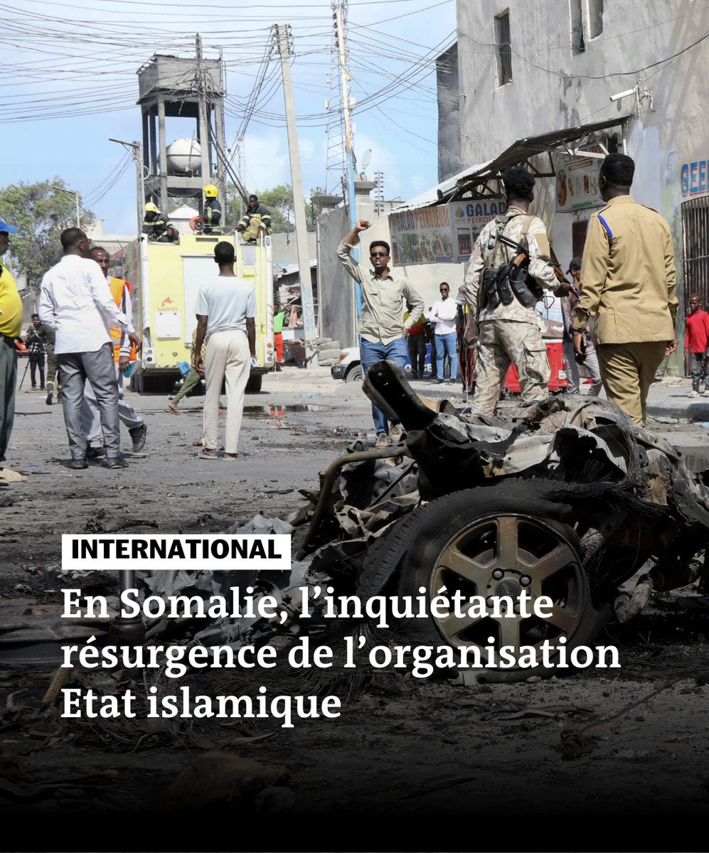 LeMonde_Afrique's tweet photo. En expansion rapide, la branche somalienne de Daech, qui compte près d’un millier de combattants, est désormais considérée comme une menace sérieuse par le Pentagone.👉 https://t.co/pBwIRxpiua https://t.co/P6ZVrTaMlY