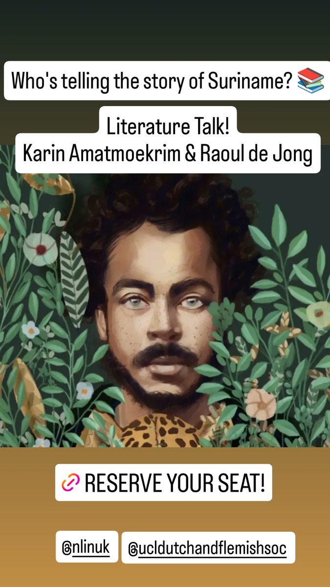 Dutch Centre London (@dutchcentre) on Twitter photo Join us for a literary talk with authors Raoul de Jong and Dr. Karin Amatmoekrim & moderator Dr Clive Nwonka 📆Monday, December 9th at 7pm 🎟 dutchcentre.com/upcoming
Explore the rich history and culture of Suriname, a country often overlooked.
#suriname #blackhistory <a href="/NLinUK/">Netherlands Embassy 🇬🇧</a> <a href="/ucl/">UCL</a> Join us for a literary talk with authors Raoul de Jong and Dr. Karin Amatmoekrim & moderator Dr Clive Nwonka 📆Monday, December 9th at 7pm 🎟 dutchcentre.com/upcoming
Explore the rich history and culture of Suriname, a country often overlooked.
#suriname #blackhistory <a href="/NLinUK/">Netherlands Embassy 🇬🇧</a> <a href="/ucl/">UCL</a>