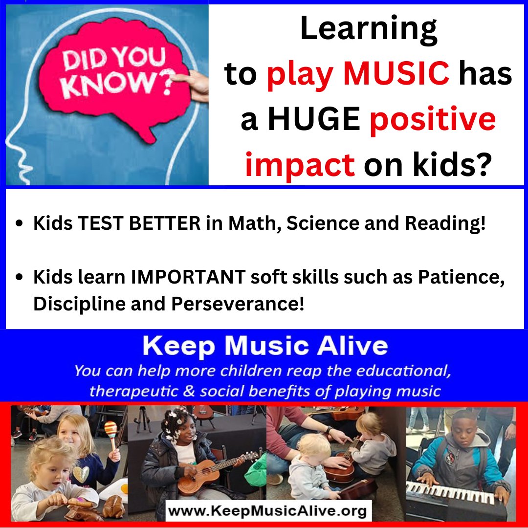 Please support our Keep Music Alive mission this Giving Tuesday:
*Credit Card secure.givelively.org/nonprofits/kee…
*Venmo @KeepMusicAlive
*PayPal (Joann@KeepMusicAlive.org)
*FB Fundraiser - facebook.com/donate/1869103…
*Checks - Keep Music Alive, 4949 Jackson Drive, Brookhaven, PA 19015
Thank You!