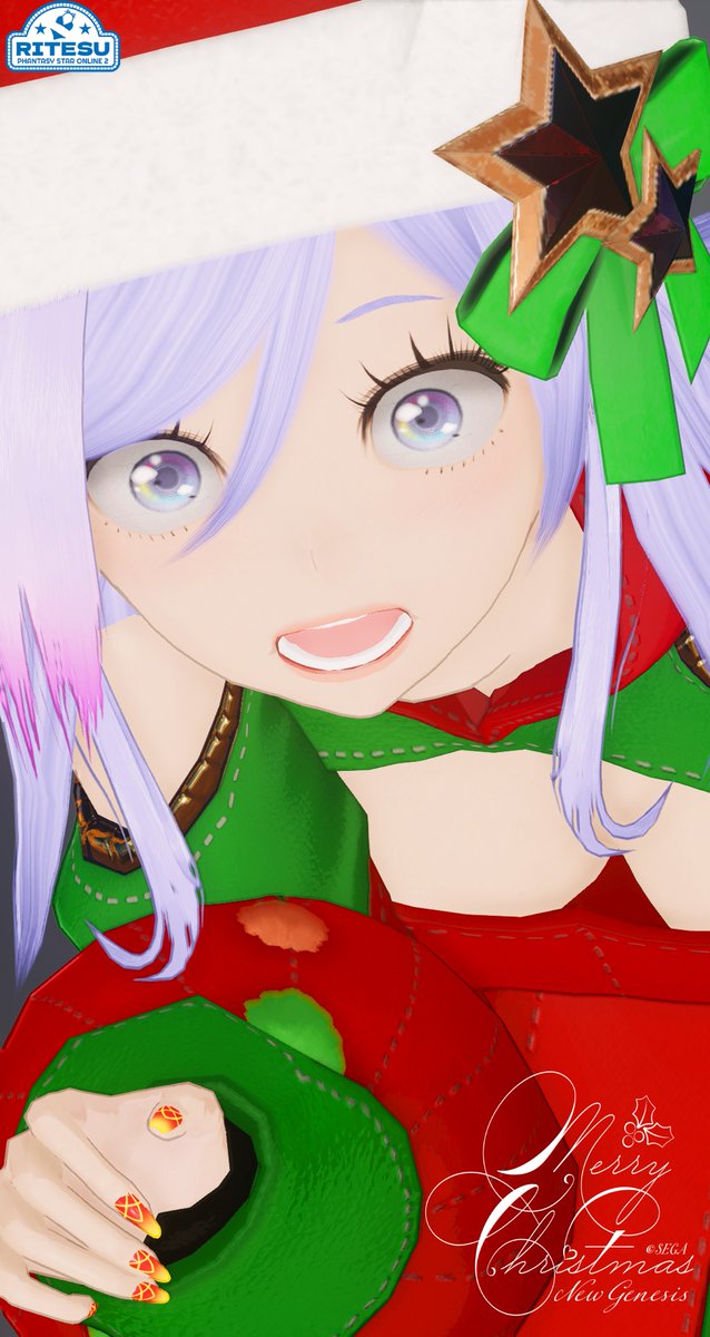 TASARIngs's tweet photo. 🧑‍🎄『わっ⁉️起きちゃった❗️』
#PSO2NGS #ma7ロゴ 
#メンテの日なのでssを貼る https://t.co/P0ke94Ply9
