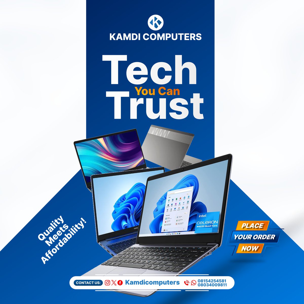 _kamdicomputers's tweet photo. Your Tech, Your Way
Customize your computing experience with KAMDI Computers. Tailored solutions to fit your unique needs!

|| Opay | London | Phoebe | Emefiele | Liverpool 2 | Mohbad | Satan | LGBTQ  || https://t.co/3uvc8bkerx