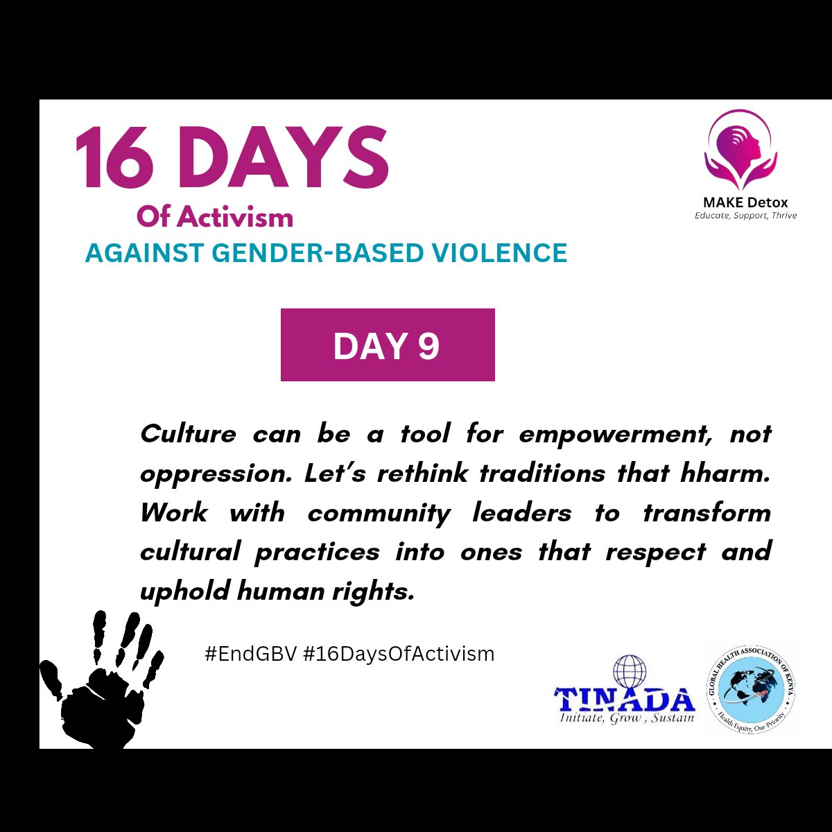 akwii_m's tweet photo. Harmful cultural practices—such as child marriage, female genital mutilation, widow inheritance, and the normalization of domestic violence—fuel GBV. These practices are often justified in the name of tradition, yet they violate fundamental human rights.
#16DaysOfActivism #EndGBV https://t.co/DrRofFk5Ll