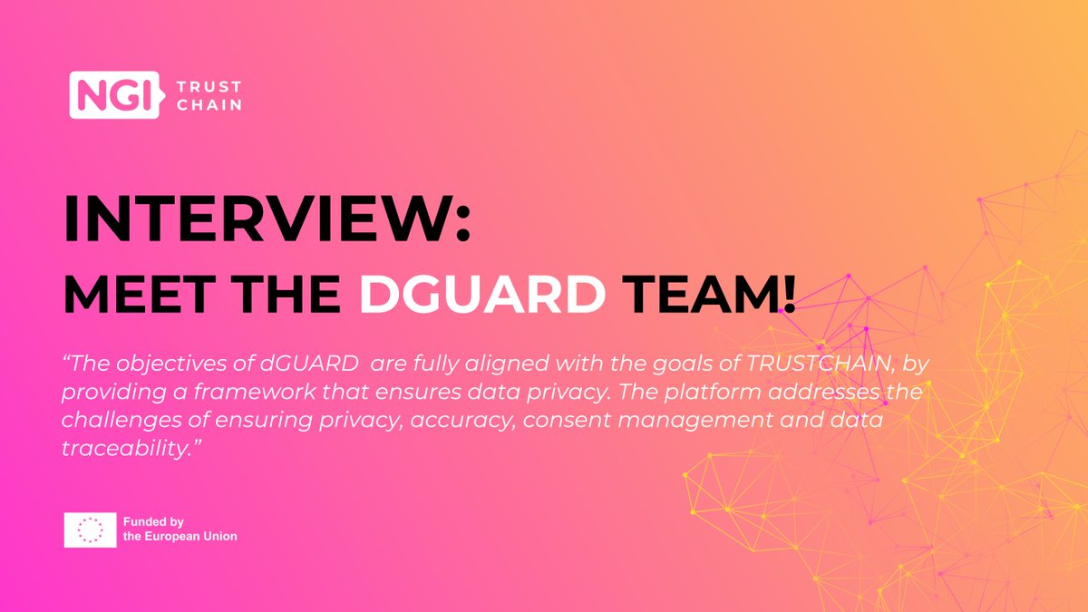 TrustChain (@ngi_trustchain) on Twitter photo With TrustChain’s support dGUARD is setting practical standards for privacy, accuracy, and data traceability in healthcare applications. 🌍
🔗 trustchain.ngi.eu/interview-meet…
<a href="/EURODYN_Careers/">EUROPEAN DYNAMICS</a> <a href="/F6S_Gov/">F6S Innovation</a> <a href="/STEconAUEB/">AUEB - STEcon Group</a> <a href="/cibervoluntario/">Cibervoluntarios</a> <a href="/Alastria_/">Alastria Blockchain Ecosystem</a> <a href="/timelex_lawfirm/">Timelex</a> <a href="/CityUniLondon/">Anna</a> <a href="/uoaofficial/">University of Athens</a> With TrustChain’s support dGUARD is setting practical standards for privacy, accuracy, and data traceability in healthcare applications. 🌍
🔗 trustchain.ngi.eu/interview-meet…
<a href="/EURODYN_Careers/">EUROPEAN DYNAMICS</a> <a href="/F6S_Gov/">F6S Innovation</a> <a href="/STEconAUEB/">AUEB - STEcon Group</a> <a href="/cibervoluntario/">Cibervoluntarios</a> <a href="/Alastria_/">Alastria Blockchain Ecosystem</a> <a href="/timelex_lawfirm/">Timelex</a> <a href="/CityUniLondon/">Anna</a> <a href="/uoaofficial/">University of Athens</a>