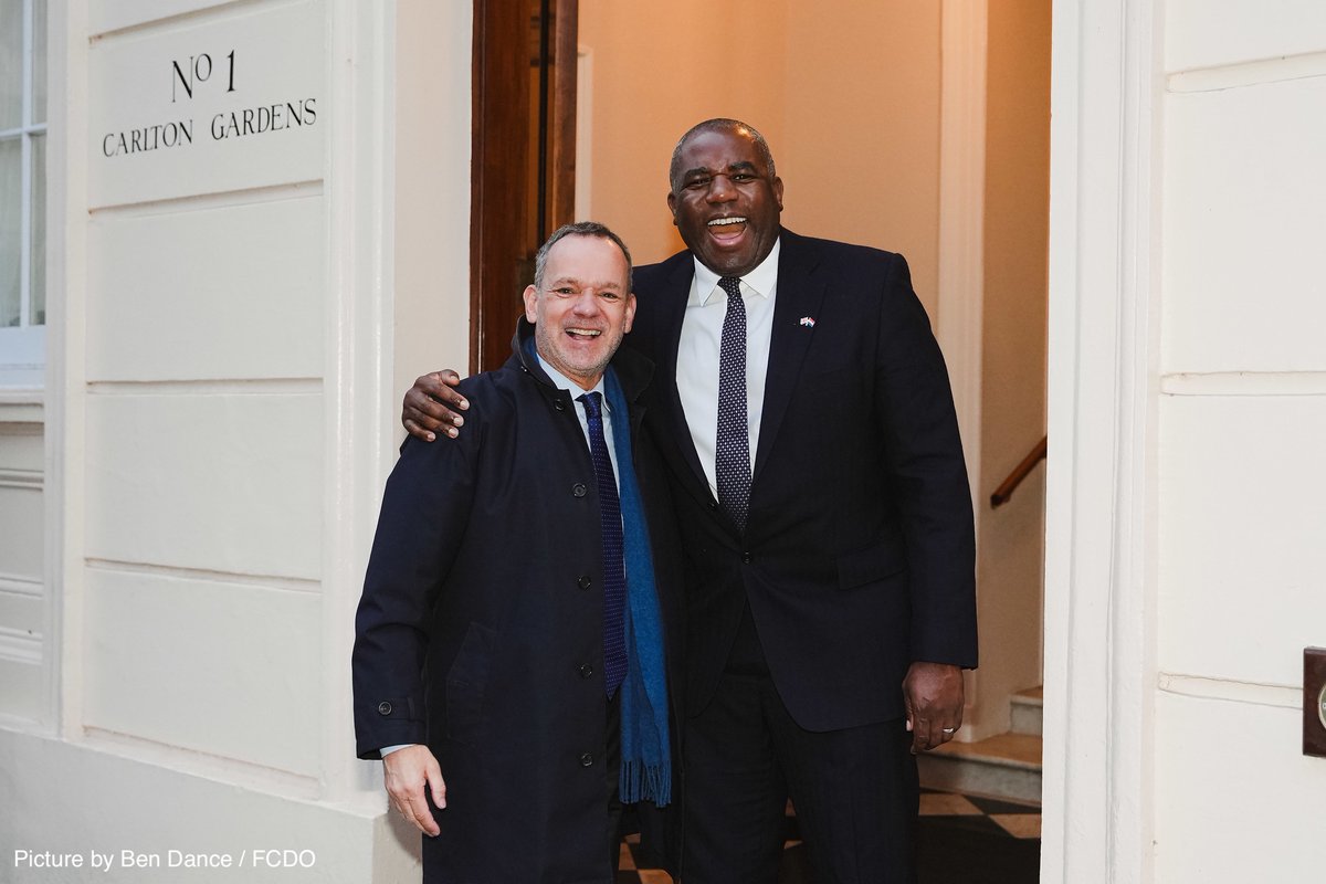 Caspar Veldkamp (@ministerbz) on Twitter photo The Netherlands and the United Kingdom are more than just neighbours. We are close friends and partners and share longstanding ties and many common values. Great to discuss deepening the Dutch-British relationship with my colleague, Foreign Secretary <a href="/DavidLammy/">David Lammy</a>, in London. 1/2 The Netherlands and the United Kingdom are more than just neighbours. We are close friends and partners and share longstanding ties and many common values. Great to discuss deepening the Dutch-British relationship with my colleague, Foreign Secretary <a href="/DavidLammy/">David Lammy</a>, in London. 1/2