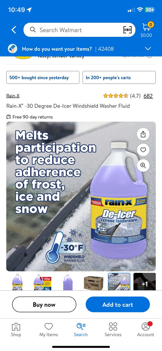 jason73jones's tweet photo. Weather turned cold here and got me shopping for some Deicer. I’d like to pour this on some people. You’ll notice why on both images. @jimmyfallon #adfails #jimmyfallon https://t.co/QHA5MxNKFb