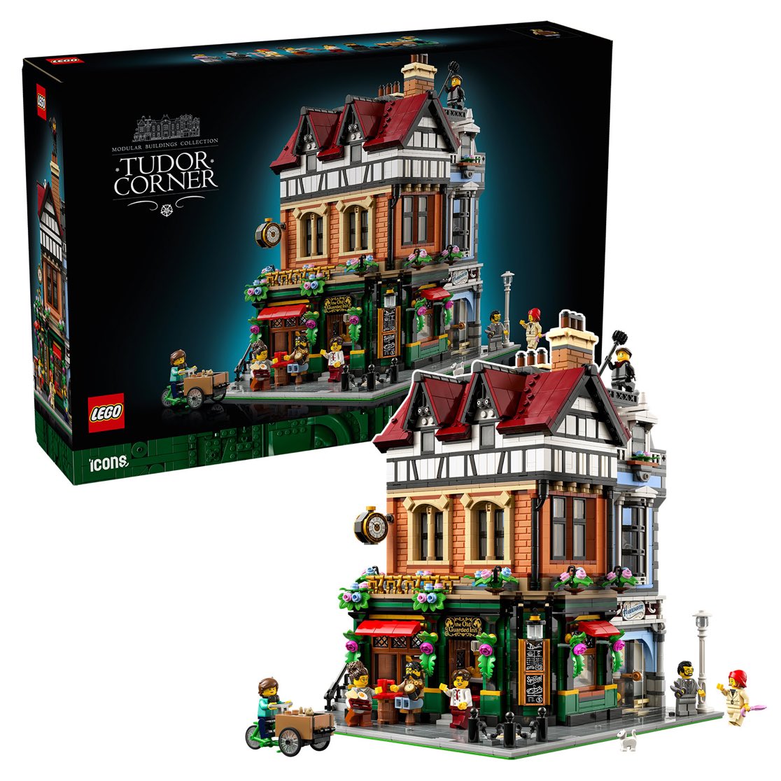 LegoTurk's tweet photo. LEGO ICONS 10350

 Tudor Köşesi,
Yeni Modüler Setinin resmi fotoğrafları yayınlandı. https://t.co/ZdixaScEPw