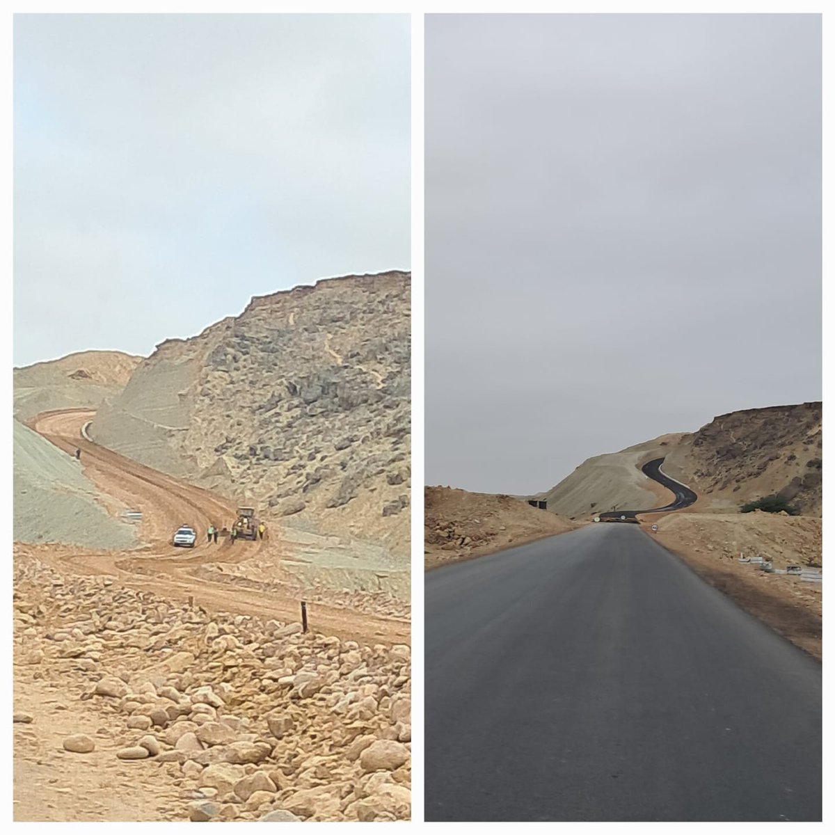 Antes/ Depois 🔆🥳🫂, estrada Moçâmedes - Baía das Pipas
Vamos acontecer...