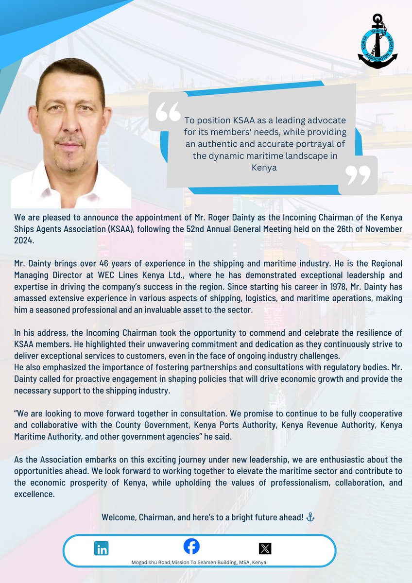 KenyaShips's tweet photo. 🚨| #Announcement https://t.co/h4F2YFT1bs