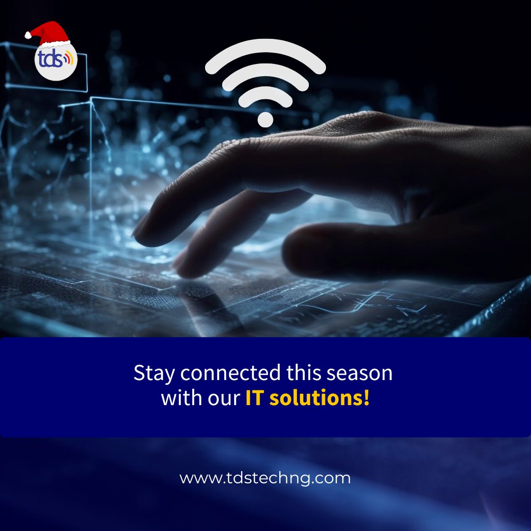officialtdstech's tweet image. Celebrate the season without buffering- choose reliable IT solutions!
#Connectivity #ITSolutions #TechnologySolutionsProvider