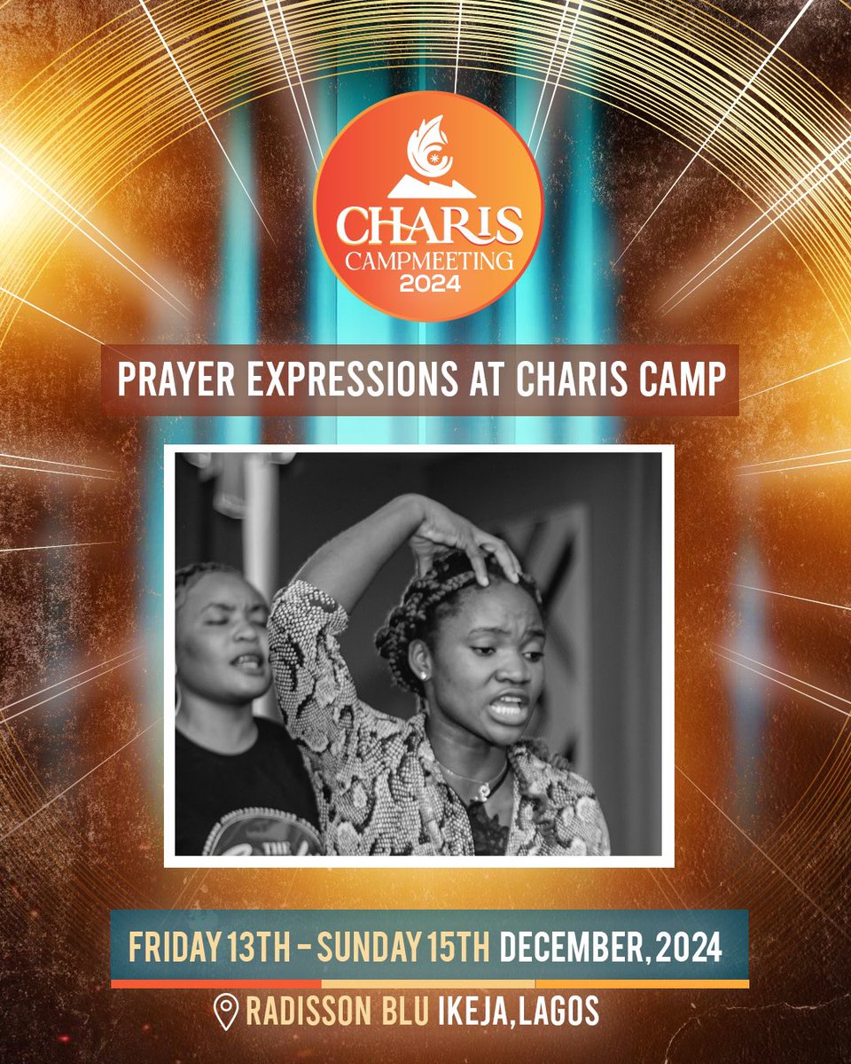 CharisTribe's tweet photo. CHARIS CAMPMEETING @CharisConfrence is a birthplace for CHARISMATIC RENEWAL, SPIRITUAL FERVENCY and EQUIPPING FOR MINISTRY.

Brace up yourself for an unforgettable prayer experience and encounters at CHARIS CAMPMEETING 2024

#Chariscampmeeting #CharisTribe https://t.co/N4ZvwlmUY8