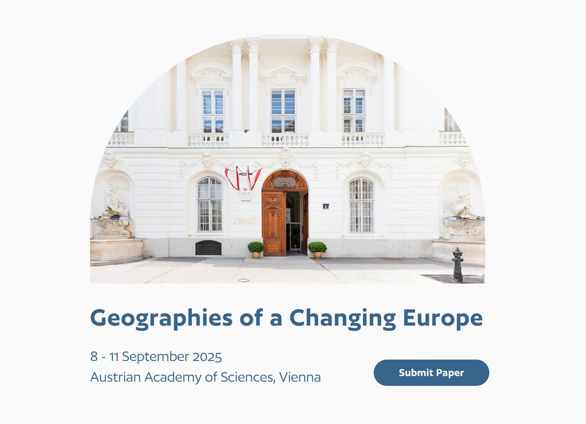 GIScienceHD's tweet photo. The #CallForPapers for #EUGEO2025 is open!
Kirsten von Elverfeldt, Maria Martin and Sebastián Block will host sessions on indicators for active #UrbanMobility and #GHG inventories at high spatial resolution.

📢Call: https://t.co/ZTprZMiE2O
📰Read more: https://t.co/J2RMkxmVm5 https://t.co/zRUF9cpRmm
