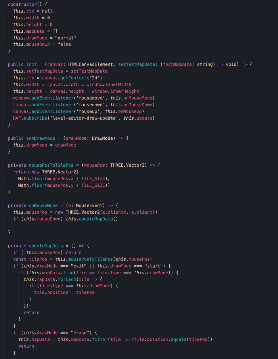 MariusBallot's tweet image. The level editor was the most satisfying part to code. Built with plain #HTMLCanvas, it's a reminder of how much this "bare-bones" API can achieve when creating functional interfaces. 🎨🖱️