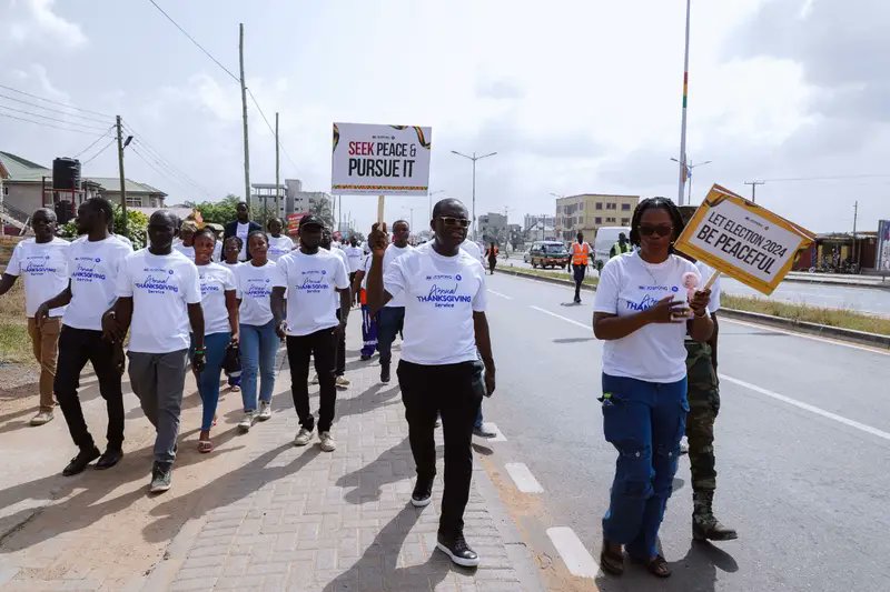 <a href="/thejospongroup/">Jospong Group of Companies</a>
The evangelism walk saw staff members of JGC and ZGL take to the streets, sharing the transformative message of Jesus Christ’s unfailing love with pedestrians, residents, and motorists.
#ZoomlionInterventions
#JospongHeroJourney

#JGCThanksgiving2024