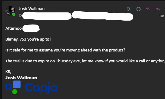 CapjaThat's tweet image. When a product just hits the sweet spot 🎯

11 days into a 14 day trial they added 750+ documents 👏

These moments give us a warm and fuzzy feel 🥰

#FlexiQR codes are becoming a core part of sites in #construction.

#CapjaDocs #PlantHire #Cranes #QRcodes