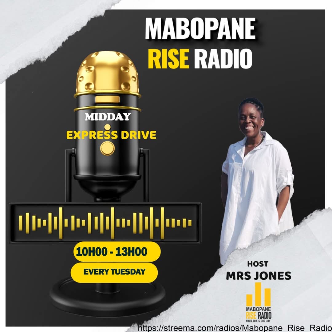💡On the Chatbox: Ke nako ela: Could have, should have, would have🤔

streema.com/radio/Mabopane…

#MiddayExpressDrivesShow with #MrsJones from 10am til 1pm.

#MabopaneRiseRadio
#YourJoyIsOurJoy
#ReconciliationMonth #16DaysOfActivism