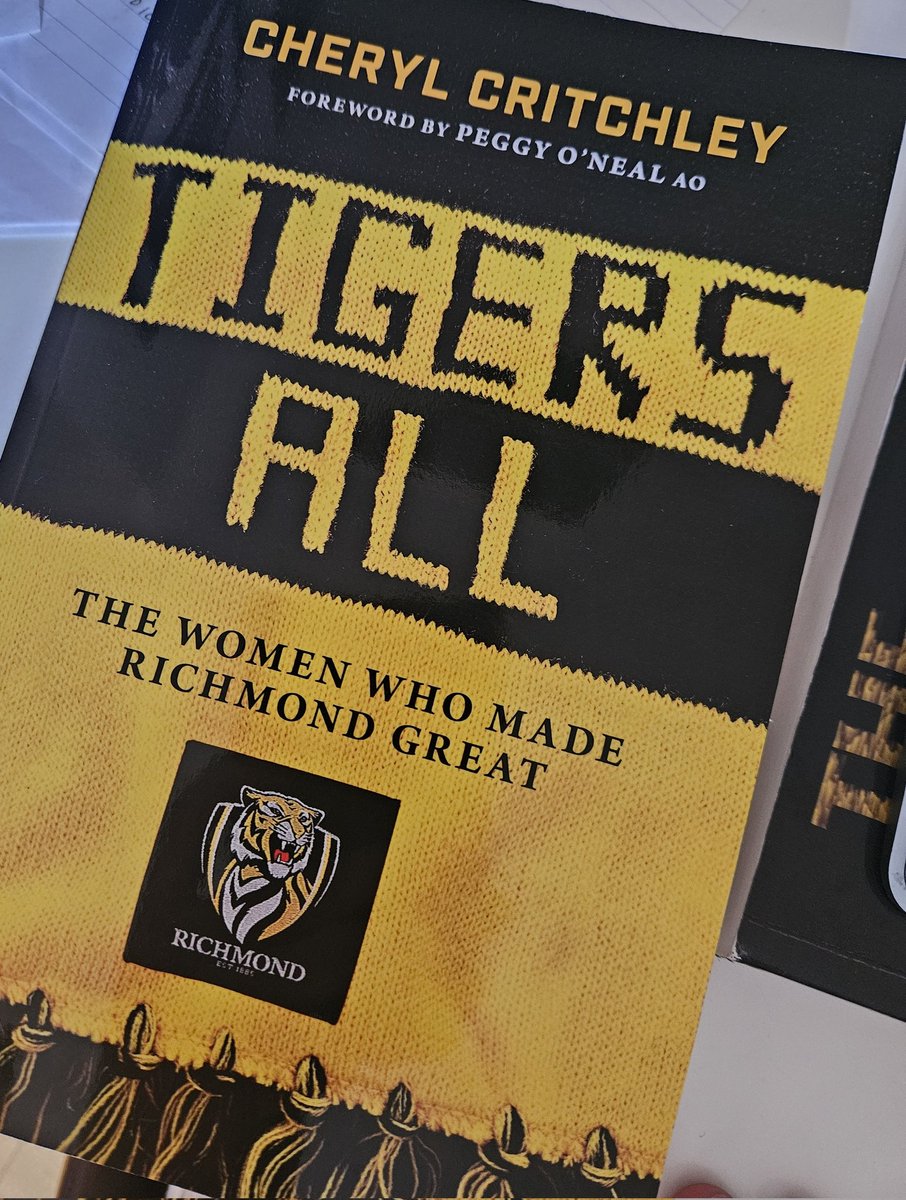 There are so many gaps to research still in Richmond history  - but I am thrilled to say <a href="/CherylCritchley/">Cheryl Critchley</a> has written a historically significant book about the women of the Richmond Football Club over the last 139 years.  Available from the club superstore.