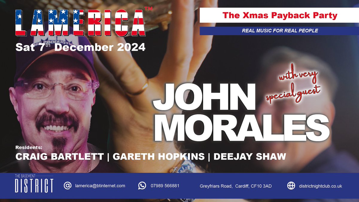 This Saturday Cardiff x NYC
Lets go

lamerica.eventcube.io/events/64673/l…