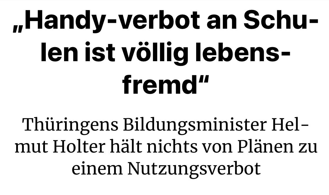 Danke @HelmutHolter, das sie weiterhin dafür kämpfen, dass deutsche Schüler nicht den Anschluss verlieren. Asiatische Länder hängen uns sowieso schon ab und wenn wir in DE nicht endlich mal anfangen digitale Medien richtig zu nutzen, sind wir bald nur noch das Schlusslicht.