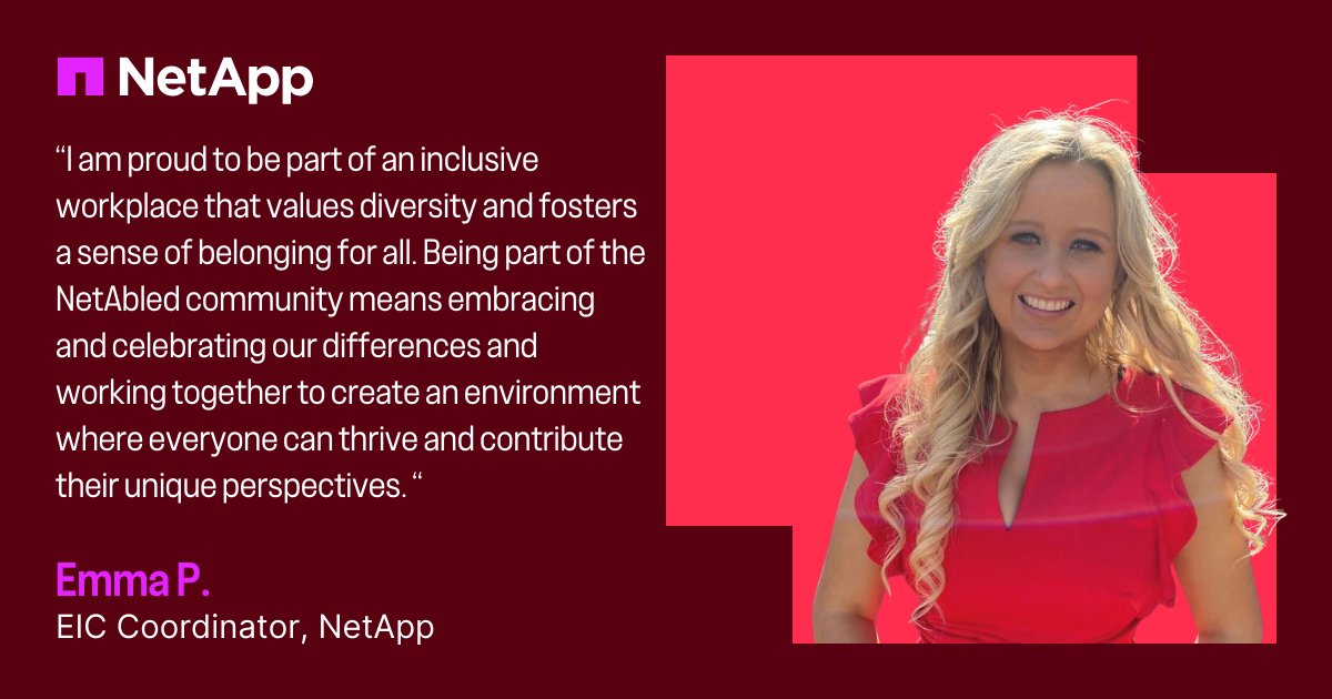 LifeAtNetApp's tweet image. On International Day of Persons with Disabilities, we at @NetApp recognize the strength and talent in everyone. Let&apos;s honor this day by reaffirming our pledge to accessibility and empowerment for all.

Learn more: bit.ly/3SJySHm

#InclusionMatters #LifeAtNetApp #NetAbled