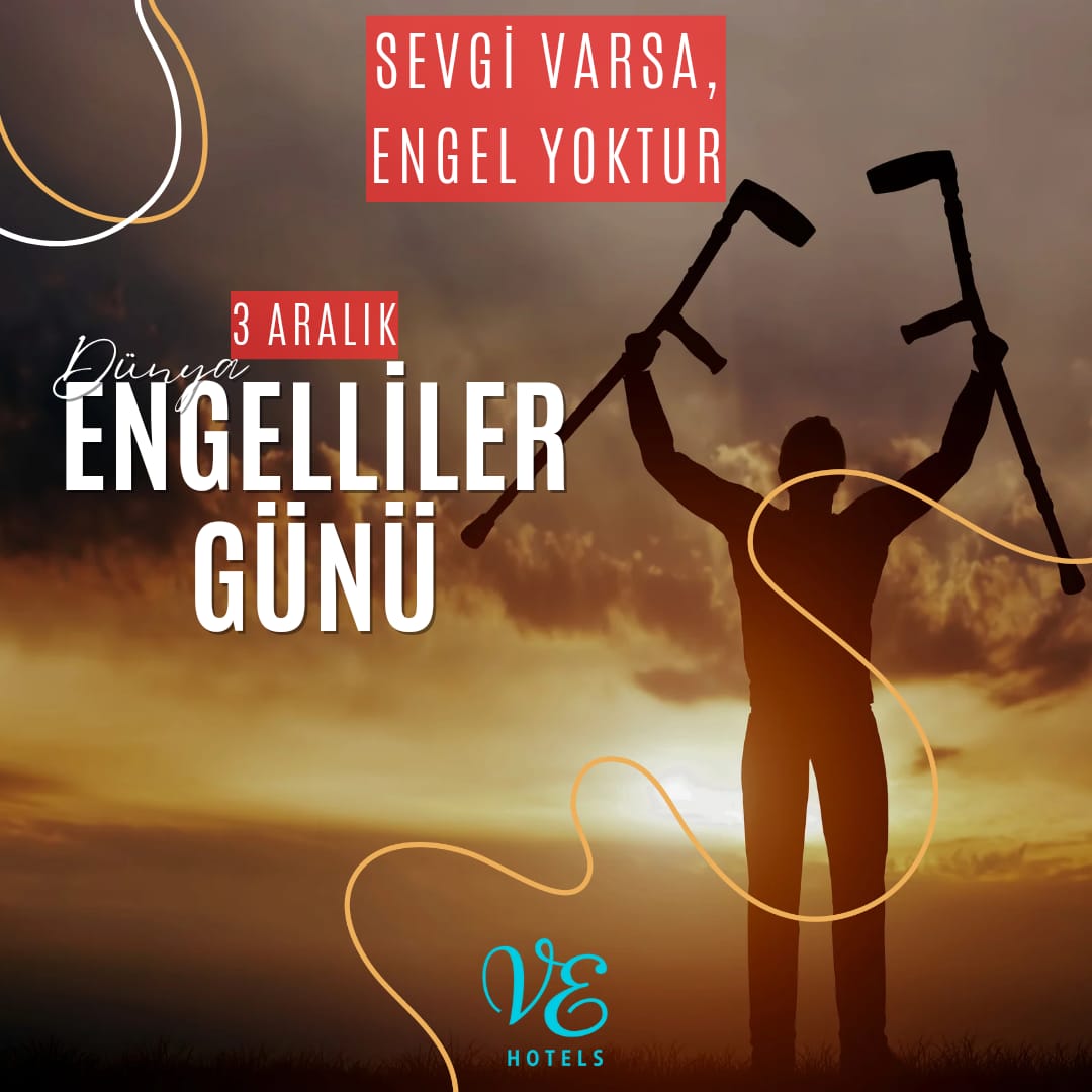 ve_ayvalik's tweet photo. 3 Aralık Dünya Engelliler Günü

Engeller; düşünmeye, üretmeye, çalışmaya ve sosyalleşmeye engel degildir.

Hayatın içinde biriz!
“Sevgi varsa, engel yoktur."

#DünyaEngellilerGünü
#vehotels
#vehotelsayvalık
#3aralık https://t.co/yhtOmJ18pp