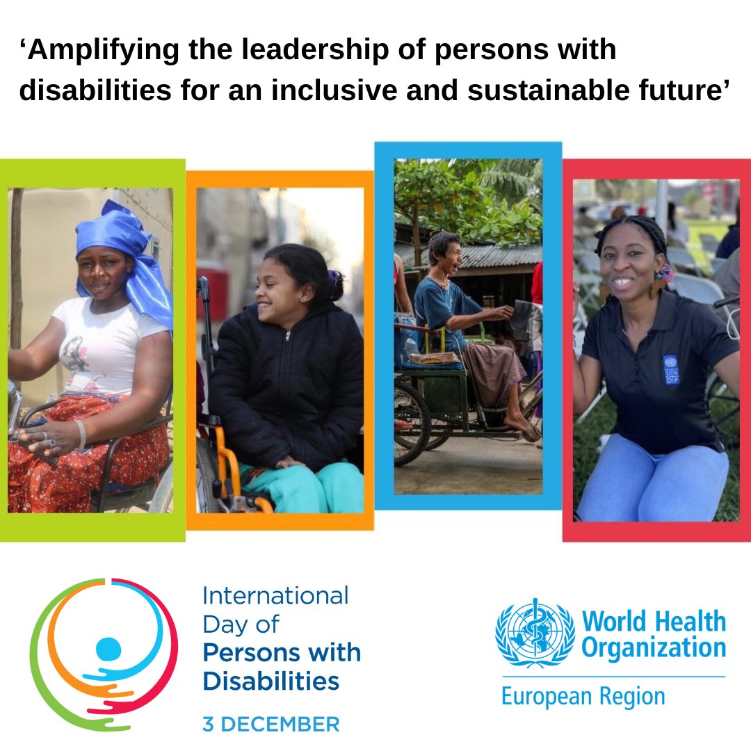 WHO/Europe (@who_europe) on Twitter photo This year’s International #DisabilityDay recognizes the vital role that persons with #disabilities play in an inclusive, sustainable world.
It also emphasizes enabling persons with disabilities to participate in decision-making processes.
Find out more: bit.ly/41fCtBB This year’s International #DisabilityDay recognizes the vital role that persons with #disabilities play in an inclusive, sustainable world.
It also emphasizes enabling persons with disabilities to participate in decision-making processes.
Find out more: bit.ly/41fCtBB