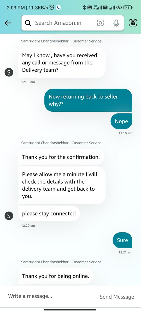 text_ashish's tweet photo. @amazonIN this is very wrong!!
Upon querying with the chat support I was informed that by mistake order is marked for return due to conflict in scanning and I will get my product today for sure. But Still I didn't receive any update 
You just make fake promises and assurance ☹️ https://t.co/BeRIvY7o2l