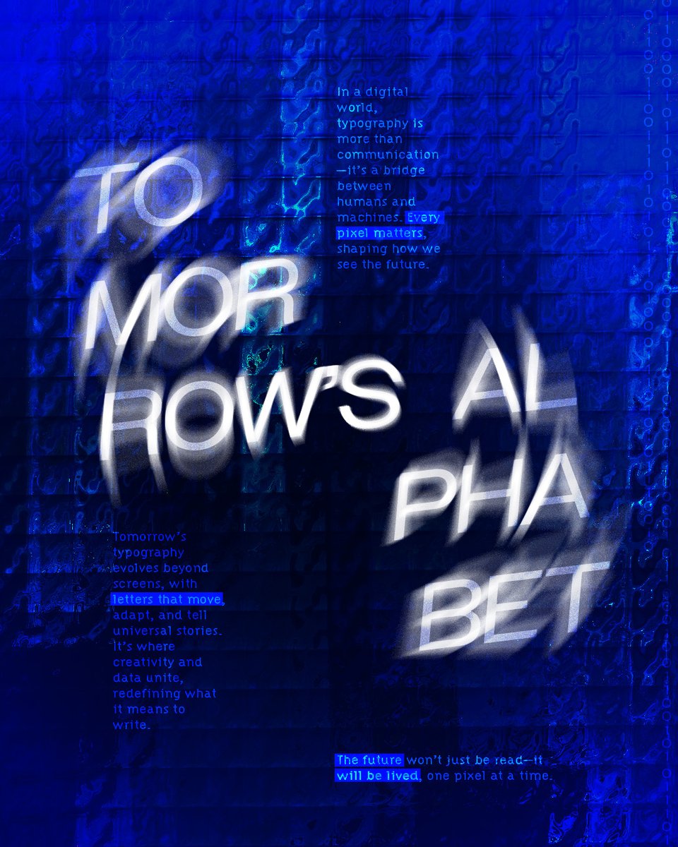 LesBoucles's tweet photo. Jour 2 - Typographie du futur

#GraphicDesign #typography #posterdesign https://t.co/yprIwbZYqM