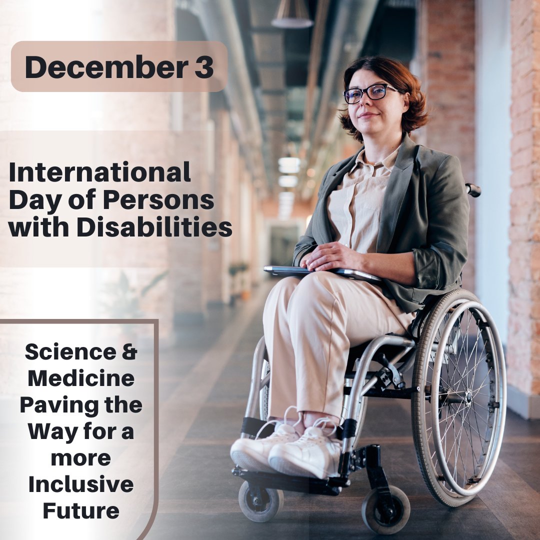 BroermannAward's tweet photo. Today, on the #InternationalDayofPersonswithDisabilities, we honor people living with disabilities and the advancements in science and medicine that empower them.

From assistive tech to groundbreaking therapies, innovation transforms lives. 

#InclusionThroughInnovation #Science https://t.co/L64EyoTMm1