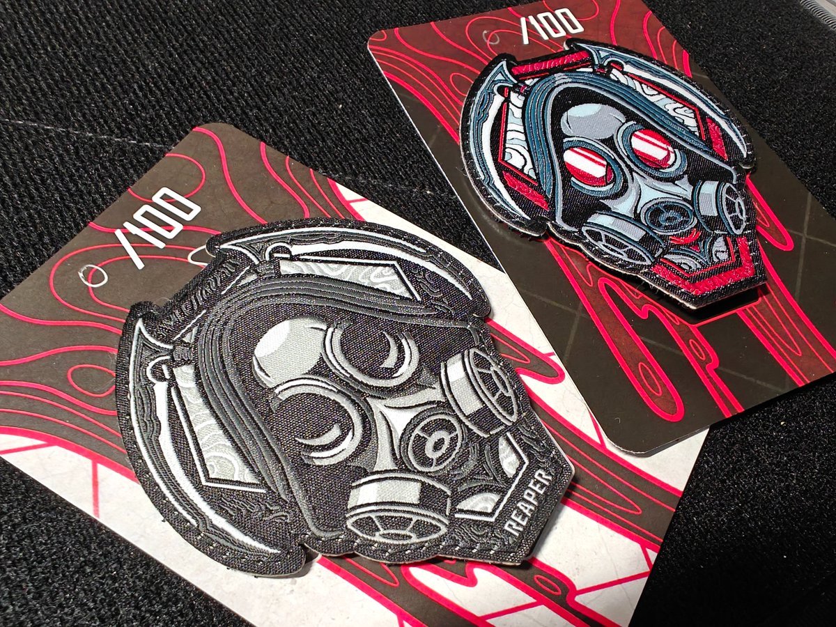 leos_ng's tweet photo. #ワッペン #patch #patchdrop #original  
Patchdrop!  Reaper  

These are the first design for my original patch series, Persona.  Limited to 100, You can pick them up on my store as a set, or individually 
  
https://t.co/bktlmUoEnA https://t.co/VmHNK9Og6q
