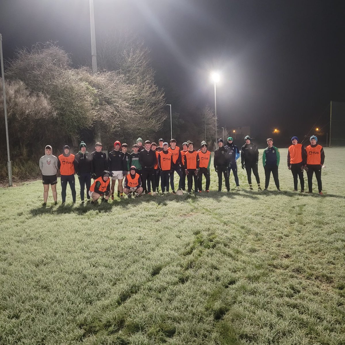 Preparations continued this morning for our senior footballers on a fresh morning. The lads are playing St Fintans, Sutton on Thursday at 12.30pm. All support is greatly appreciated as the lads look to advance to a Leinster quarter final. #positivityprideperformance #earlystart