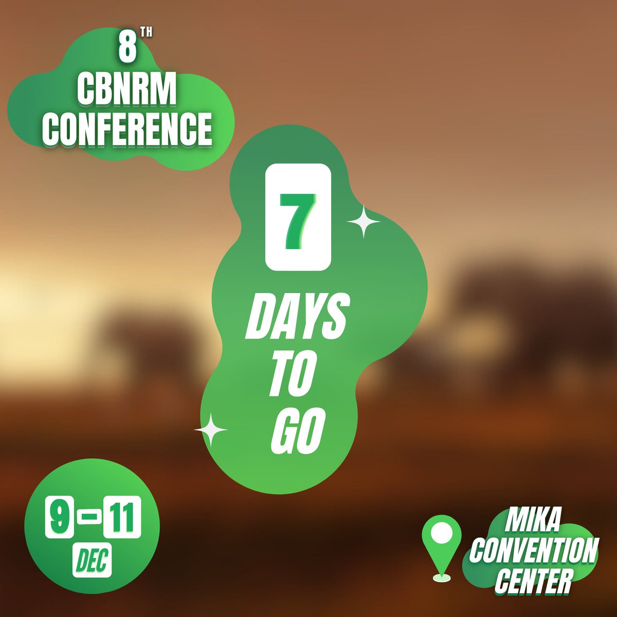 zncrba's tweet photo. 7 Days to Go
We’re just ONE WEEK away from the 8th CBNRM Conference! Get ready to engage, collaborate, and explore innovative approaches to community-led natural resource management. This year promises to be bigger and better with inspiring discussions and solutions https://t.co/XjpNaEq4qv