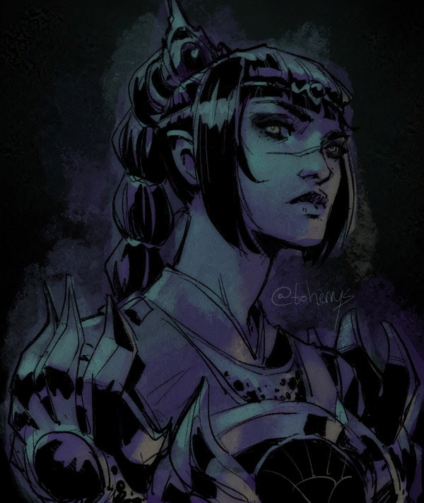 *Ansem voice "DAAAARKNESS"

Little pouty Shadowheart that turned out ok to post after many filters and frowning at it so intently my morning coffee went cold