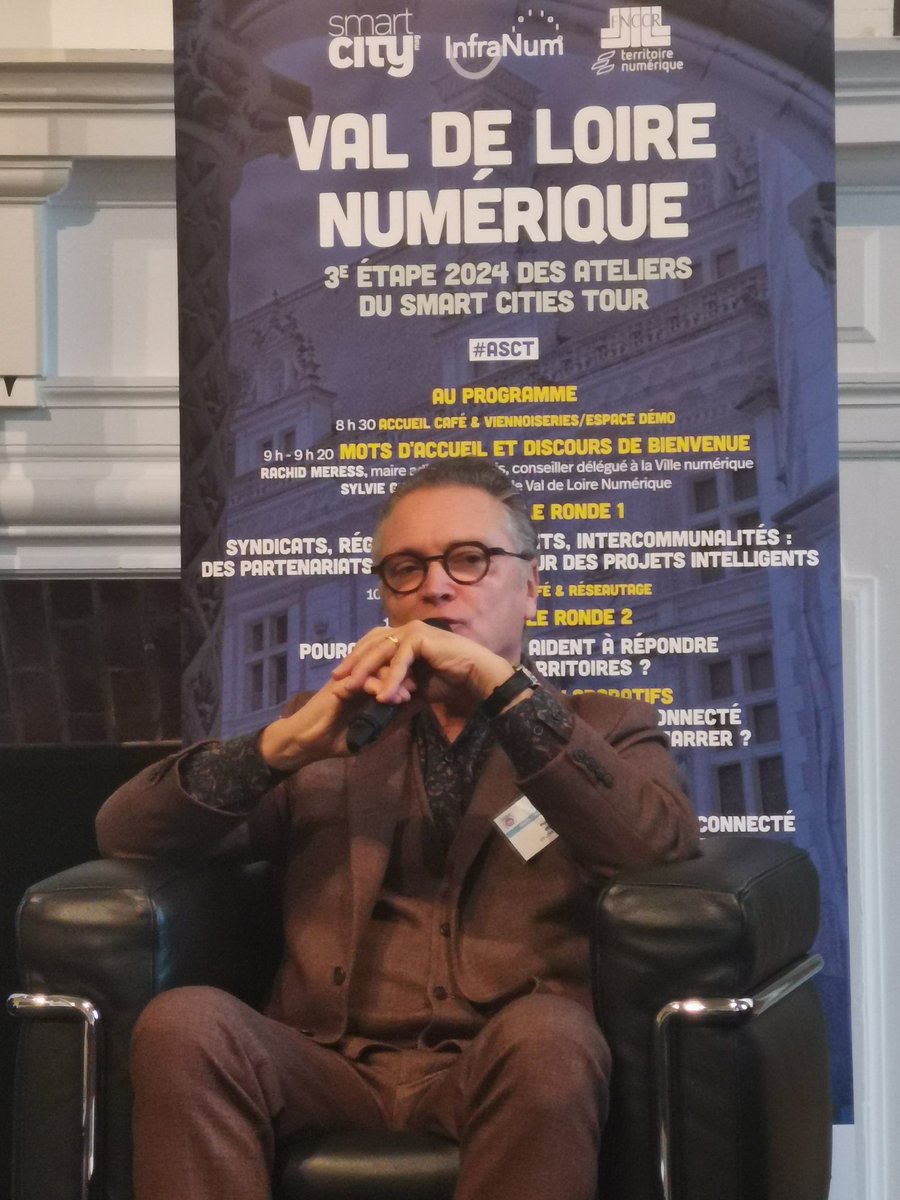 Philippe Gouet Président CD Loir-et-Cher :"Après la fibre, nous menons aujourd'hui des expérimentations autour de la gestion de l'eau, celle de l'éclairage public et sur les habitudes de mobilité. Et bientôt, l'IA va encore ouvrir de nouvelles possibilités."

#ASCT