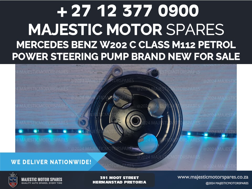 SpareMotor's tweet image. mercedes benz w202 c class m112 power steering pump for sale– brand new!
#mercedesbenz #w202 #powersteeringpump #replacementparts #southafrica

Visit us at Majestic Motor Spares, 391 Moot Street, Hermanstad, Pretoria.
majesticmotorspares.co.za