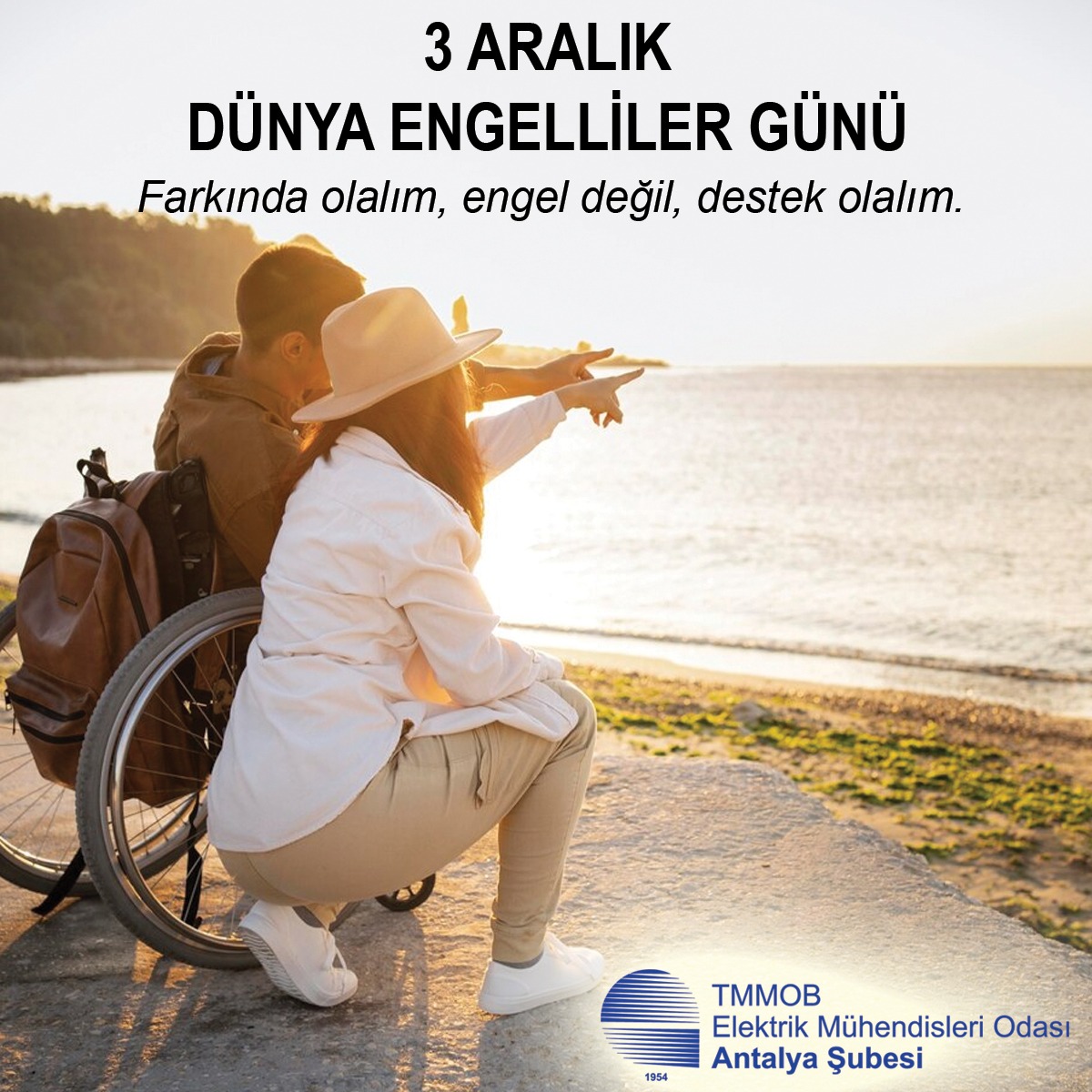 Farkında olalım, engel değil, destek olalım. #3aralıkdünyaengellilergünü