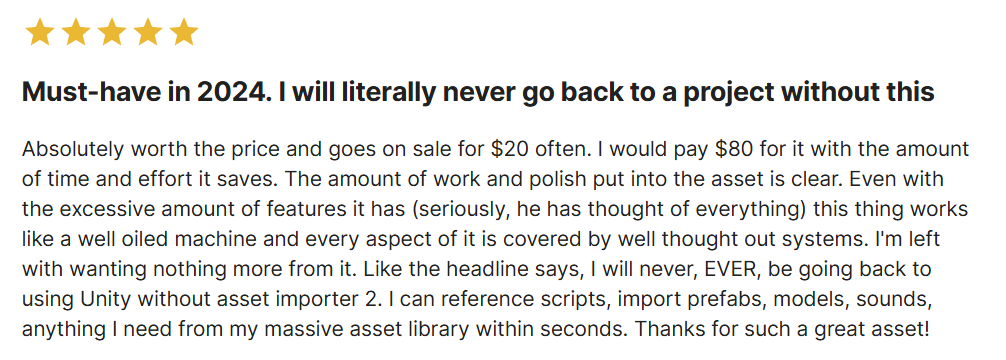 Two years of really hard work trying to create something amazing and useful 🙏

Asset Inventory 2 completely changes the way you work with assets inside <a href="/unity/">Unity</a> 

#madewithunity #unity3d #assets <a href="/AssetStore/">Unity Asset Store</a>