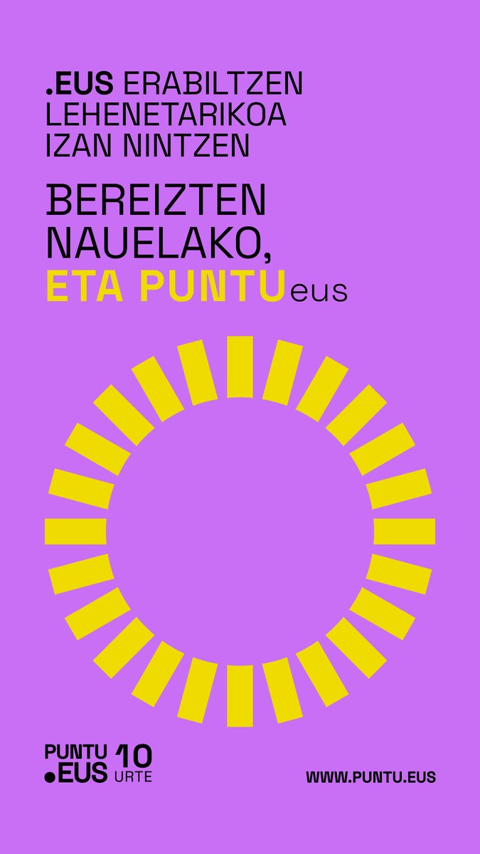 Duela 10 urte, 2014ko abenduaren 3an, .EUS domeinuak argia ikusi zuen lehen aldiz eta euskarazko komunitatea interneten sendotzeko lehen 1000 domeinuak sareratu ziren. Eta CodeSyntax, aintzindari izan zen lehen domeinu horien artean, gure codesyntax.eus webgunearekin!