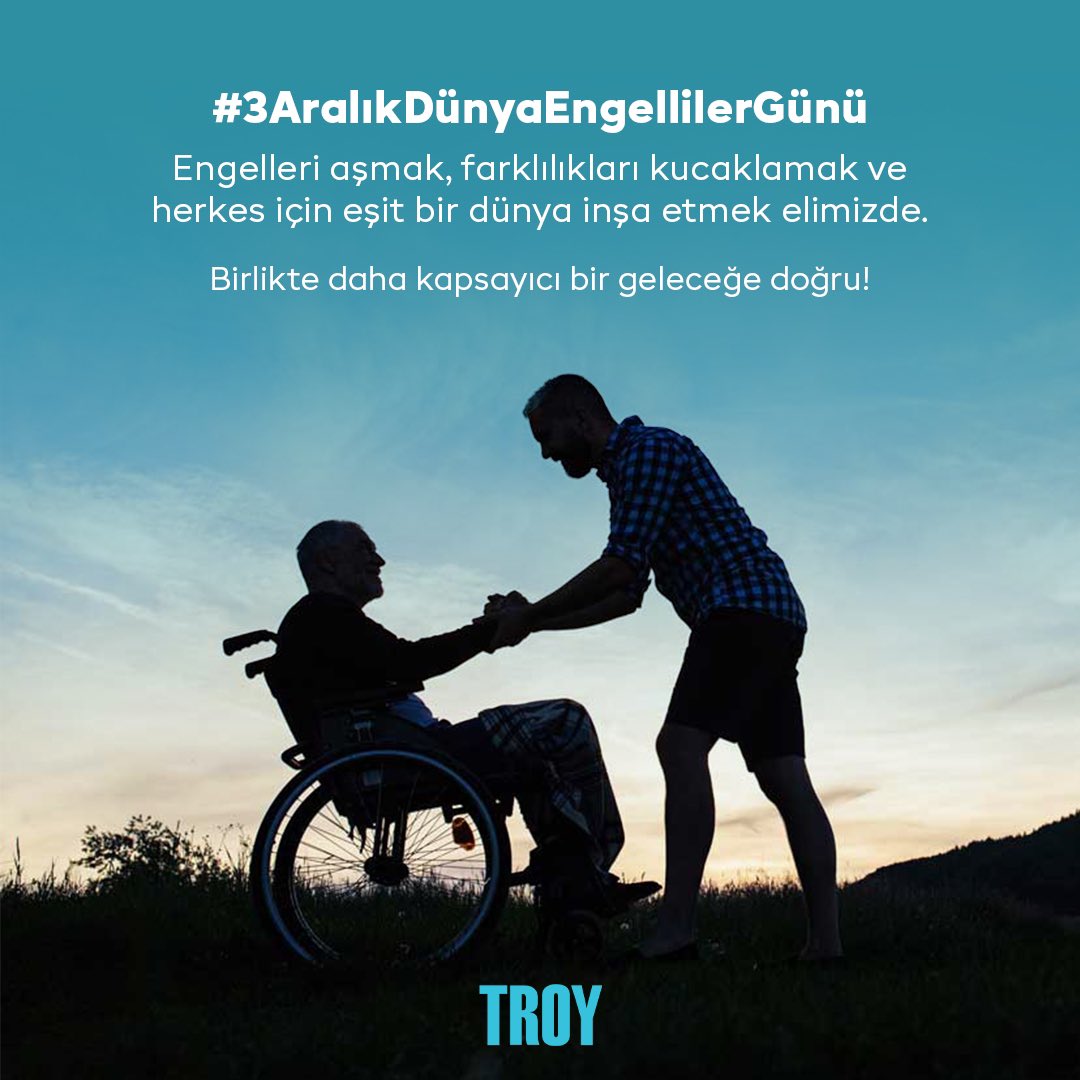 Engelleri aşmak, farklılıkları kucaklamak ve herkes için eşit bir dünya inşa etmek elimizde.
Birlikte daha kapsayıcı bir geleceğe doğru!

#3AralikDunyaEngellilerGunu